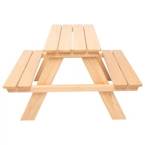ДЕТСКА ДЪРВЕНА МАСА ЗА ПИКНИК MIKO ΜΕ5843 НАТУРАЛ 88x88x52.5Y