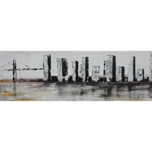 КАРТИНА НА ПЛАТНО ГРАД-МОСТ 112x37см