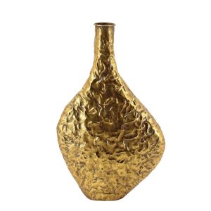МЕТАЛНА ВАЗА-БУТИЛКА GOLDEN CURL - 30.5x11x49.5cm 4/КУТ.