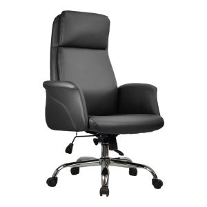 Офис стол Derjio pu в черен цвят 68x66x115см