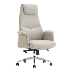 Офис стол Rekter PU в бежов цвят 77x65x119-127см