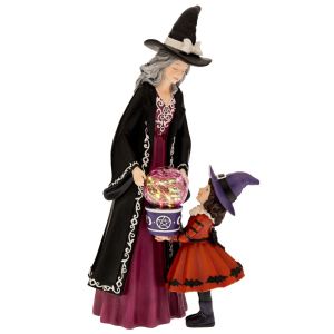 ПОЛИРЕЗИН ДЕКОР ВЕЩИЦА С ЛЕТКА БАТЕРИЯ 20.5X18X43.5CM