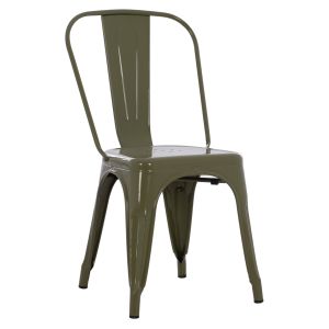 ТРАПЕЗЕН СТОЛ MELITA-PRO HM8641.43 МЕТАЛ В ТЪМНО МАСЛИНЕНО ЗЕЛЕНО 43x50x82Hcm.