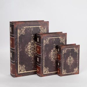 ДЕКОРАТИВНА КУТИЯ, ДЪРВЕНА, ЧЕРНА, КОМПЛЕКТ 3БР, 32x23x7, 25x18x5.5, 18x13x4cm