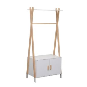 ДЕТСКА ЗАКАЧАЛКА С ШКАФ PASCHAL HM2495.03 МЕЛАМИН-БОРОВО ДЪРВО 76x44x170Hcm.