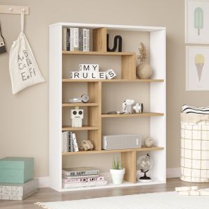 Етажерка Decora в естествен бял нюанс 90x22x123.6см