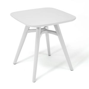 КВАДРАТНА ГРАДИНСКА МАСА С ABS ПОВЪРХНОСТ FL8863 БЯЛ ЦВЯТ 71X74CM