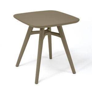 КВАДРАТНА ГРАДИНСКА МАСА С ABS ПОВЪРХНОСТ FL8863 ЦВЯТ КАПУЧИНО 51X51CM