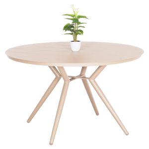КРЪГЛА АЛУМИНИЕВА МАСА HIGER HM6290.04 КАПУЧИНО Φ126x74Hcm.