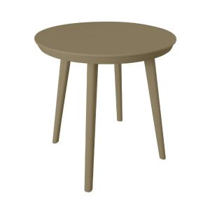КРЪГЛА ГРАДИНСКА МАСА С ABS ПОВЪРХНОСТ FL8871 ЦВЯТ КАПУЧИНО 50X52CM