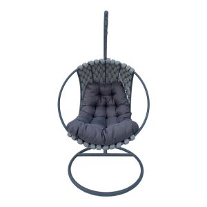 Люлка Makito метална основа - pvc в сив цвят 100x105x195см