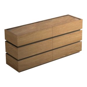 МДФ скрин Sonlen в нюанс дъб 120x40x72см