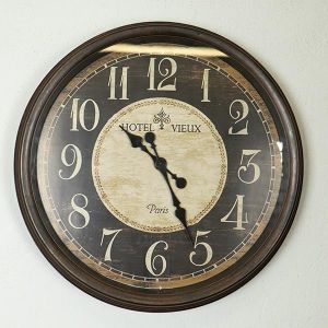 СТЕНЕН ЧАСОВНИК, PL, АНТИЧЕН, КАФЯВО-БЕЖОВ, 61x61x7.8cm