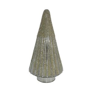 СТЪКЛЕНО ДЕКОРАТИВНО ДЪРВО FL546 СРЕБРИСТ ЦВЯТ 16X31CM