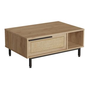 Холна маса Baron с място за съхранение в естествен нюанс 90x60x37.6см