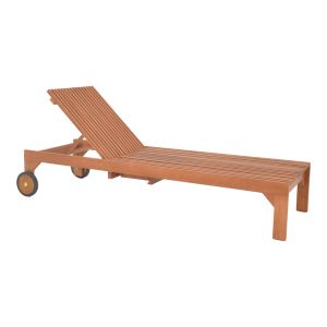 Шезлонг Sunnie меранти дърво в естествен нюанс 200x65x35см