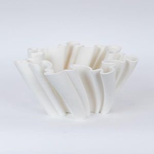 БУРКАН ЗА СЛАДКИ, ПОРЦЕЛАН, 3D, БЯЛ, 34x34x15cm