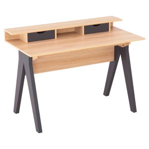 БЮРО REXIN HM18290 МЕЛАМИН В ЦВЯТ SONAMA-СИВО 120x19-59x75-85.5Hcm..