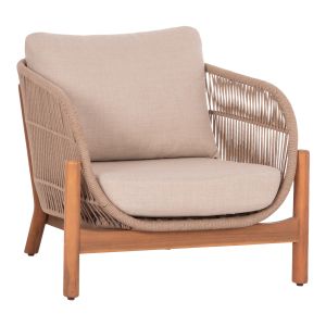 ГРАДИНСКО КРЕСЛО SANJI HM6221 АКАЦИЕВО ДЪРВО-АЛУМИНИЕВО-ВЪЖЕ 88x78x68-75Hcm