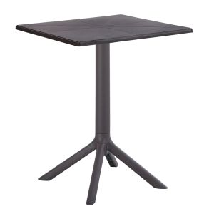 КВАДРАТНА ПОЛИПРОПИЛЕНОВА МАСА TERRIN HM6125.13 КАФЯВА 60,5x60,5x76,5Hcm.