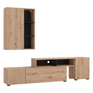МЕБЕЛИ ЗА ХОЛ BALOS ARTISAN ДЪБ 199X42X163СМ