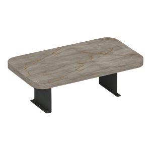 Помощна маса Linea I с антрацит мраморно покритие с черни метални крака 20x35x10cm