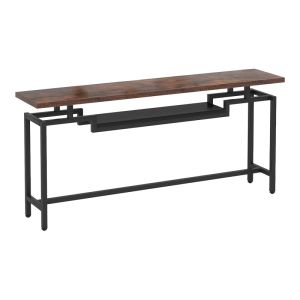 Конзола Onole от орех - черен метал 180x35x82см