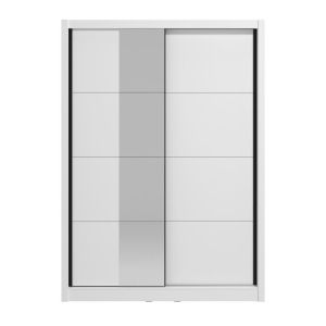 ГАРДЕРОБ ALBI 150 OG, БЯЛ, 155X60X216 СМ