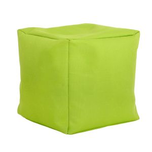 КВАДРАТЕН ПУФ-ТАБУРЕТКА CUBE ЗЕЛЕН ЦВЯТ 40X40X40СМ