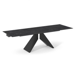 РАЗТЕГАТЕЛНА ТРАПЕЗНА МАСА DOMINION SM18095 КЕРАМИКА-МЕТАЛ 180(40+40)x90x76 cm