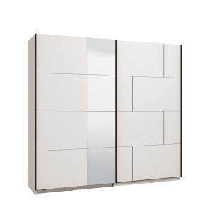 ГАРДЕРОБ ALERIA 220 OG H205 БЯЛ ЦВЯТ 220X61X205СМ