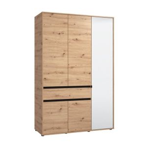 ГАРДЕРОБ CORBETT 3K1F1O H211 ARTISAN OAK/MATT BLACK COLOR 138X55X211СМ