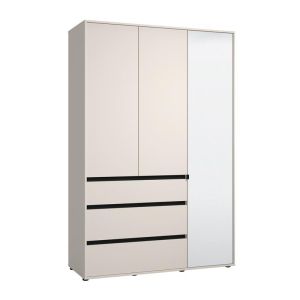ГАРДЕРОБ CORBETT 3K3F1O H211 КАШМИР/MATT BLACK COLOR 138X55X211СМ
