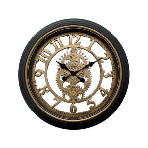 КРЪГЪЛ СТЕНЕН ЧАСОВНИК FL610 ЧЕРНО-ЗЛАТИСТ ЦВЯТ 50x50x6см