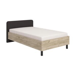 ЛЕГЛО BARLETTA 120 СИВ ДЪБ СЪС СИВ ПЛАТ И ЧЕРНИ КРАКА 131X213.5X85.5СМ (120X200)
