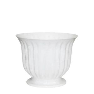 БЯЛА ПЛАСТМАСОВА САКСИЯ - Φ21x17см