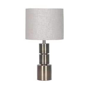 НАСТОЛНА ЛАМПА FL24500 МЕТАЛИК СРЕБЪРЕН ЦВЯТ 26X49СМ E27