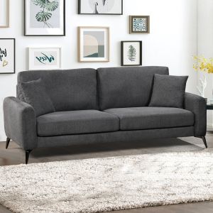 TIPO ДИВАН ЗА ХОЛ С 3 МЕСТА, СИВ ПЛАТ