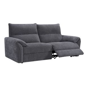 ДИВАН ЗА ХОЛ DALLAS RELAX С 3 МЕСТА, СИВ ПЛАТ