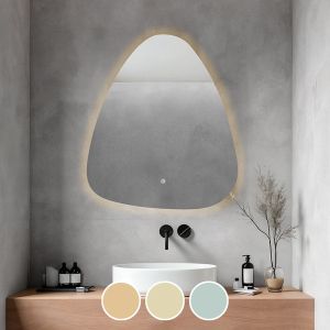 LED-4 СТЕННО ОГЛЕДАЛО - ОСВЕТЕНО - СЕНЗОРНО, С 3 ОПЦИИ ЗА СМЯНА НА ЦВЕТА