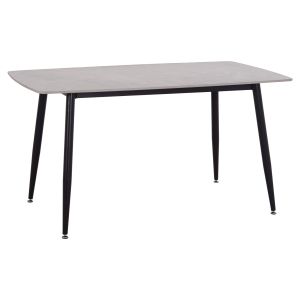 ТРАПЕЗАРНА МАСА RAVEN HM18149.13 КЕРАМИЧЕН ПЛОТ В СИВ МРАМОРЕН ВИД 140X80X74ВСМ.