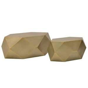 МАЛКА МЕТАЛНА МАСА GEOMETRIC GOLD АНТИЧНО ЗЛАТНО