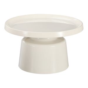 МЕТАЛНА ХОЛНА МАСА GINOZE В БЯЛ ЦВЯТ D70X38СМ