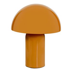 НАСТОЛНА ЛАМПА MUSHI МЕТАЛ В ЖЪЛТ ЦВЯТ D20X24,5СМ