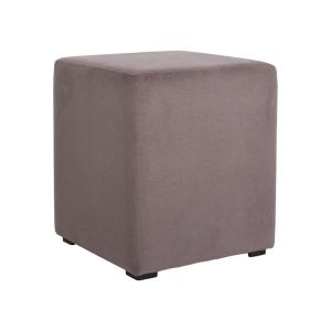 КВАДРАТНА ТАБУРЕТКА BOXY КАФЯВ ЦВЯТ 35X35X41СМ