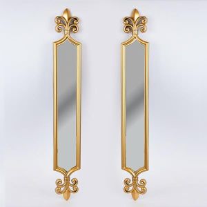 ОГЛЕДАЛО S/2 ПЛАСТМАСА ЗЛАТИСТО 87X2X25СМ