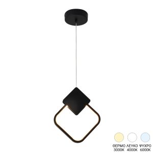 ПОЛИЛЕЙ LED GARDIO I МЕТАЛ В ЧЕРЕН ЦВЯТ 23X2X23СМ