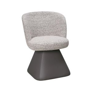 ВЪРТЯЩ СЕ ФОТЬОЙЛ FL24137 ЦВЯТ БЕЖОВ-КАПУЧИНО 58X60X79СМ