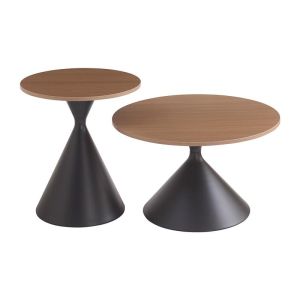 КОМПЛЕКТ ОТ 2 ПОМОЩНИ МАСИ FL8301 СВЕТЛО КАФЯВО 50X50X55СМ И 70X70X40СМ