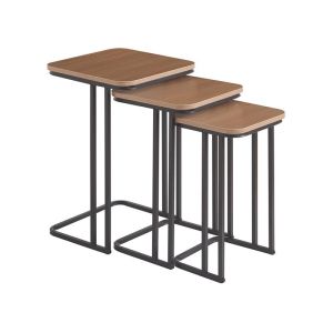 КОМПЛЕКТ ОТ 3 ПОМОЩНИ МАСИ FL3603 СВЕТЛО КАФЯВО 30X30X50СМ &amp;